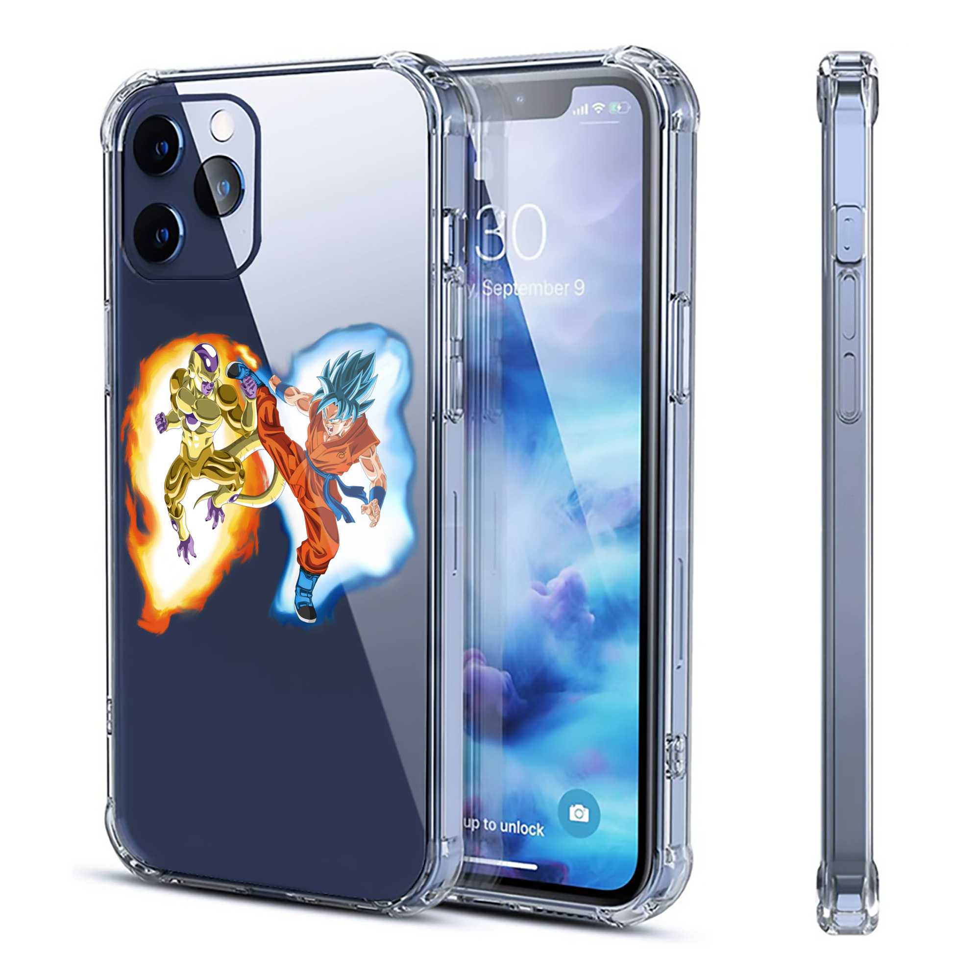 （画像用） ドラゴンボール フリーザ DRAGON BALL Frieza 【iPhone 12シリーズ対応】透明スマホケース（クリアソフトケース）